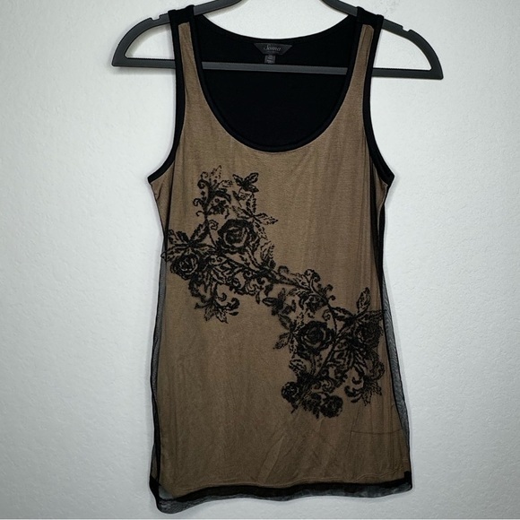Soma Intimates‎ Mesh Layered Beaded Tank Top- Sz XS - Picture 1 of 5